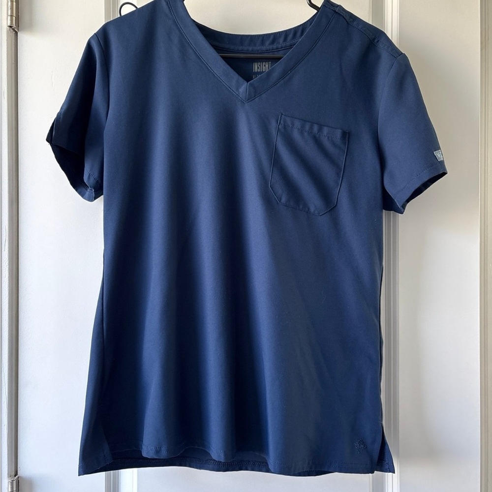 Med Couture Navy Blue Scrub tops (2)